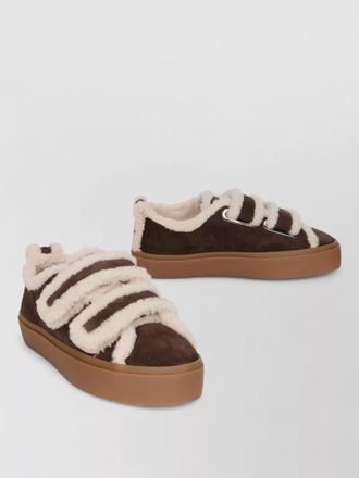 INUIKII fur calfskin slippers
