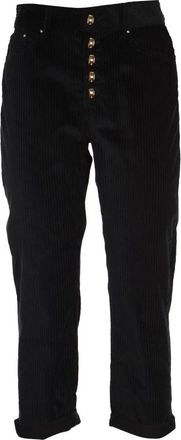 Dondup Cropped Broek - Dames - Vrijetijds broeken - Zwart - W29 - Broeken