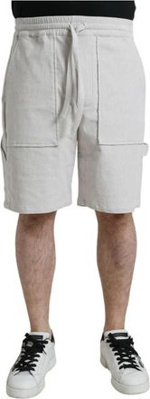 Dolce & Gabbana Long Shorts - Heren - Korte Broeken - Beige - M - Katoen - Korte Broeken