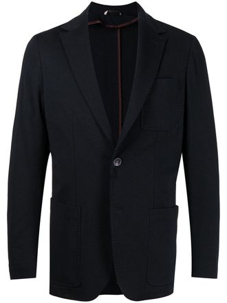 Canali single-breasted blazer - Blue