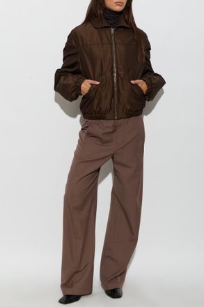 Christophe Lemaire Down Jacket With Hood, Womens, Brown