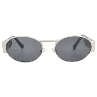 Versace Dark Grey Oval Unisex Sunglasses VE2264 151387 56