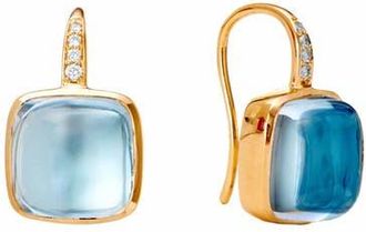 Syna Cirra Petite Quad Earrings in Blue Topaz at Nordstrom, Size Small