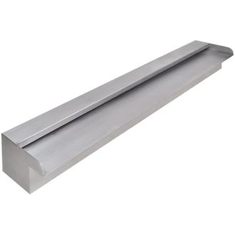 vidaXL Fuente Cascada Rectangular Piscina Acero Inoxidable 90 Cm Vidaxl