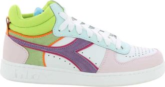 Diadora Magic Basket Demi Sneakers - Dames - Sneakers - Veelkleurig - 39 EU - Leer - Schoenen