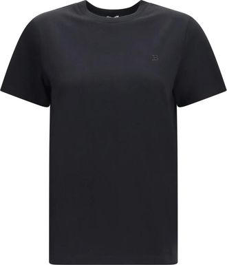 Balmain Camiseta de punto bordada - Tops - Mujer - Negro - S