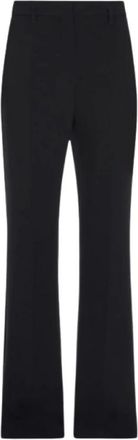 Max Mara Flared trousers in cady - Dames - Wijde Broeken - Zwart - M - Broeken
