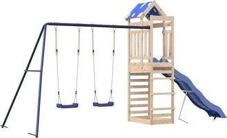 vidaXL Parque Infantil De Exterior De Madera Maciza De Pino Vidaxl