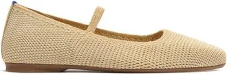 Rothy's The Max Square Mary Jane in Cream Raffia-Knit at Nordstrom, Size 10.5