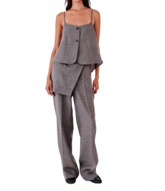 The Garment Pine Skirt Pants In Grey Melange