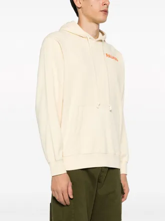Palmes Logo-Print Organic Cotton Hoodie - Cream