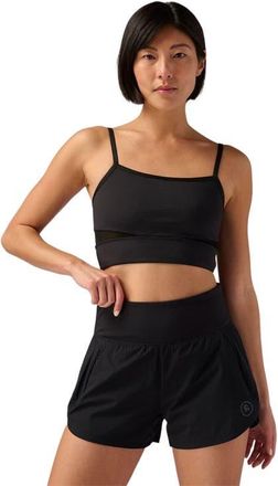 Backcountry Destination Square Neck Bra Top - Womens in Black at Nordstrom, Size X-Small