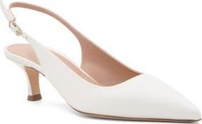 Bruno Magli Palerma Pointed Toe Slingback Pump in White at Nordstrom Rack, Size 9.5
