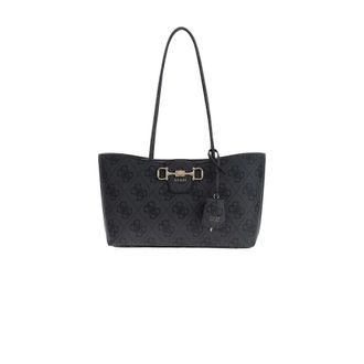 Guess Tote Bags, female, Black, Size: ONE SIZE Janie Logo Girlfriend Carryall