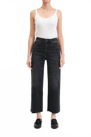 Daze Pleaser High Rise Wide Ankle Jeans In Twilight
