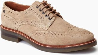 base Mens Hatfield Mens Brogues - Cream - Size: 12
