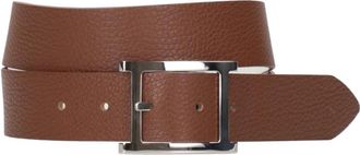 Orciani Leren Omkeerbare Riem met Verstelbare Gesp - Heren - Riemen - Bruin - 100 CM - Accessoires
