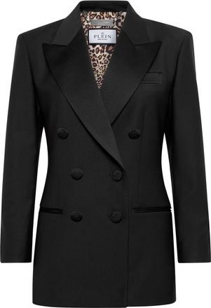Philipp Plein Blazer - Dames - Blazers - Zwart - XS - Wol - Jassen