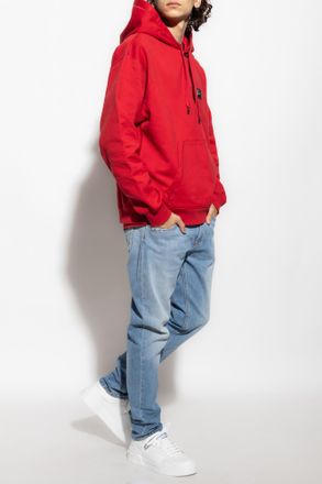 Dolce & Gabbana Hoodie With Logo, Mens, Red