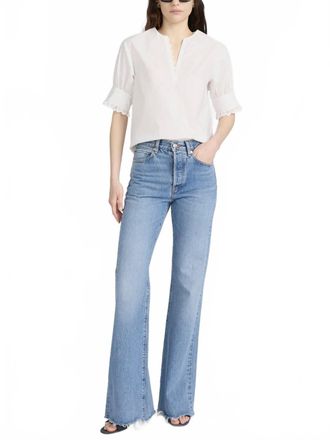 Frame Denim Lax Jean In Dew Raw Fray