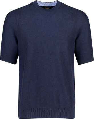 HUGO BOSS Tops, Heren, Blauw, 2Xl, Katoen, Polo Shirt