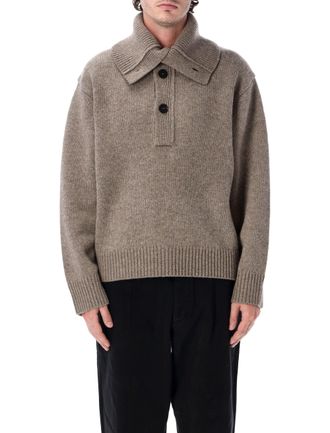 STUDIO NICHOLSON Riena Knitted Wide Collar Sweater