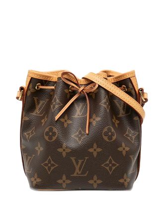 Louis Vuitton 2021-2025 Monogram Nano Noe bucket bag - Brown