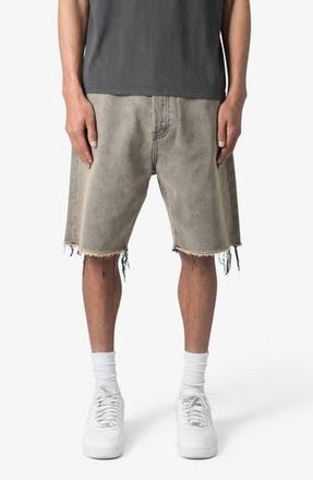 mnml Distressed Mineral Denim Shorts in Brown at Nordstrom Rack, Size 28