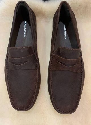 Donald J Pliner Mens Varran Suede Loafer In Espresso
