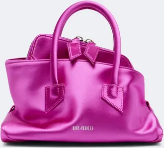 The Attico La Passeggiata Mini satin top-handle bag