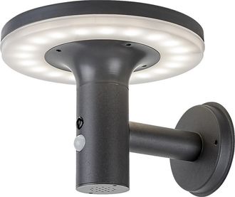 Rabalux Aplique Solar De Exterior Con Sensor Led 10w Alaska Antracita 77017 Rabalux