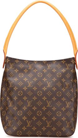 Louis Vuitton Pre-owned Womens Looping Hobo Monogram - Tan Textile - One Size