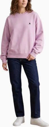 Carhartt Work in Progress Womens Carhartt Womens Sweatshirt WIP nelson Jumper - Purple - Size: 18/16