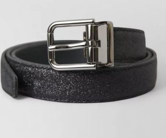 Dolce & Gabbana glittered leather belt