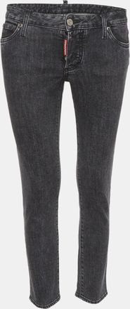 Dsquared2 Black Denim Low Waist Jeans S/waist