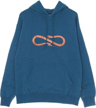 PROPAGANDA Petrol Logo Hoodie Sweatshirt met lange mouwen - Heren - Hoodies - Blauw - XL - Katoen - Hoodies & sweatvesten