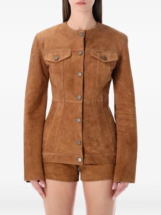 Haikure Buttoned Suede Jacket