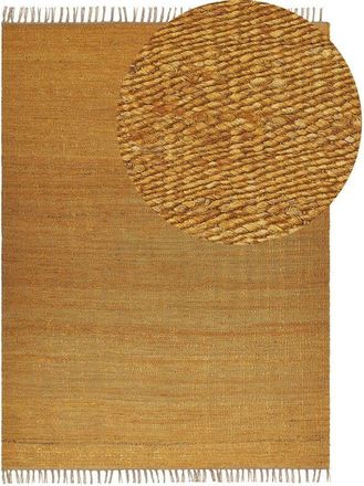 Beliani Rug LUNIA Mustard 160 x 230 cm Jute
