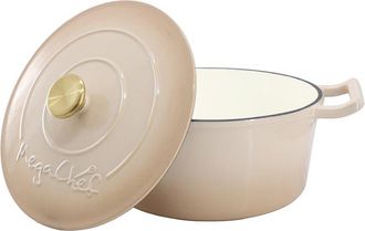 MegaChef 5.3Qt Round Enameled Cast Iron Casserole