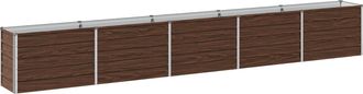 vidaXL Cama De Jard&iacute;n Elevada Negro 400 X 40 X 55 Cm Vidaxl