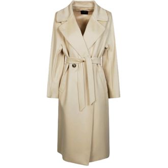 Max Mara Dames, Mantels, Beige, Maat: 2XS Wol