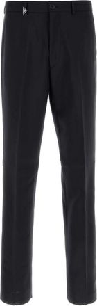 Prada Black Flat Front Trousers