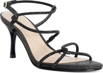 Dune London Ladies MILOS Embellished Studded Strappy High Heel Sandals Size UK 8 Heeled Sandals