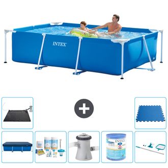 Intex Piscina Con Estructura Rectangular - 260x160x65 Cm - 7-piezas S40107