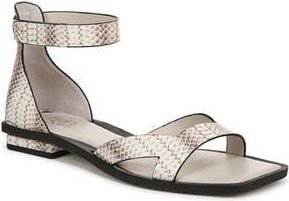 Franco Sarto Elisa Ankle Strap Sandal in Grey Snake Print at Nordstrom Rack, Size 8.5