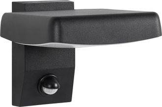 Beliani L&aacute;mpara Led Para Pared De Exterior De Metal Aluminio Estilo Moderno Negro Chillon