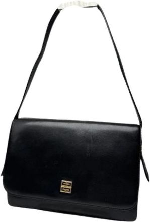 Givenchy Pre-owned 4G Baguette Tas - Dames - Vintage Schoudertas - Zwart - ONE Size - Leer - Vintage