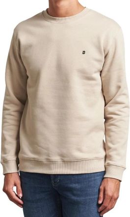 Dondup Felpa Girocollo Regular in Cotone - Heren - Sweatshirts - Beige - 2XL - Katoen - Hoodies & sweatvesten
