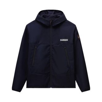 Napapijri Jassen, Heren, Blauw, S, Polyester, A-Biois Jacket