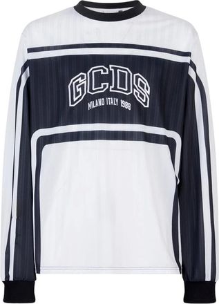 GCDS Gcds, Tops, Heren, Zwart, XS, Katoen, Long Sleeve T-Shirt